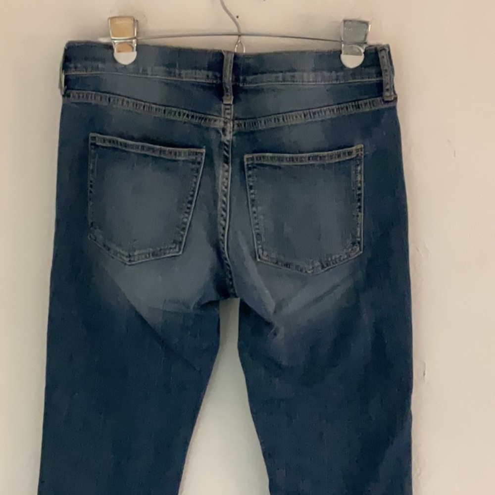 Banana Republic Mid Rise Girlfriend Jeans, Size 0/25, Medium Blue - Picture 6 of 10